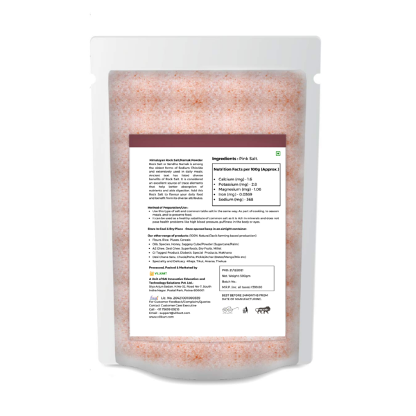 Himalayan Rock Salt/Namak Powder 1Kg - Image 2